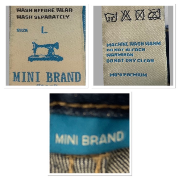 Mini Brand Jeans super skinny distressed SZ Large - Picture 6 of 7